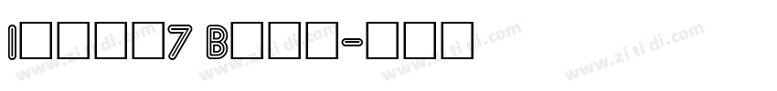 Inset7 Bold字体转换